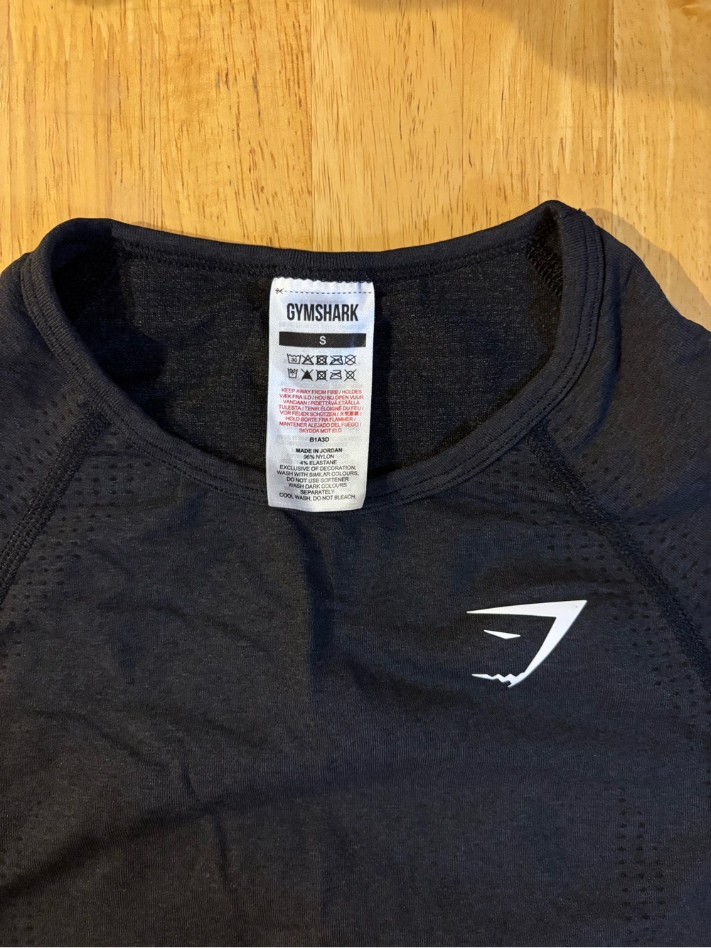 Gymshark Black Crewneck Workout Top
